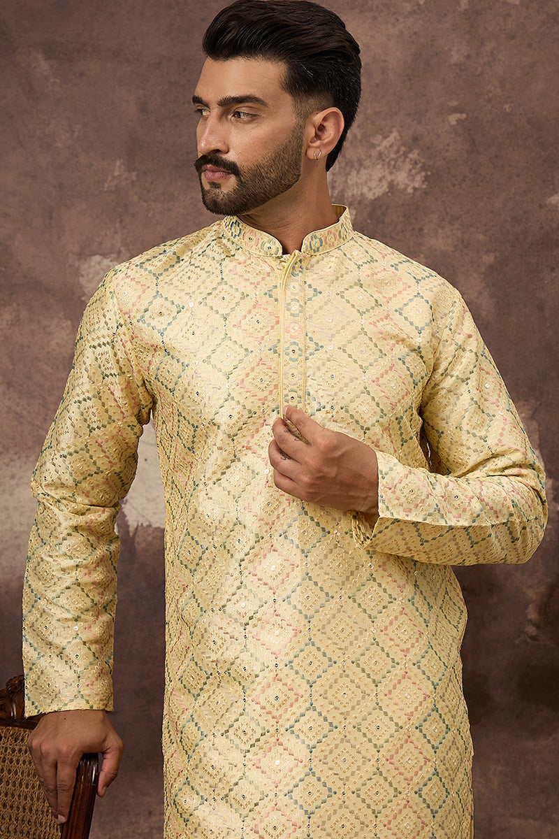 Silk Blend Kurtas -mku1383 | DesiQlo