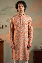 Multi Viscose Rayon Embroidered Calf Length Straight Regular Kurta MKU1759