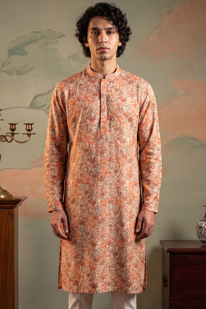 Multi Viscose Rayon Embroidered Calf Length Straight Regular Kurta MKU1759