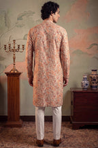 Multi Viscose Rayon Embroidered Calf Length Straight Regular Kurta MKU1759
