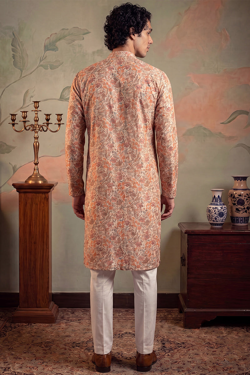 Multi Viscose Rayon Embroidered Calf Length Straight Regular Kurta MKU1759