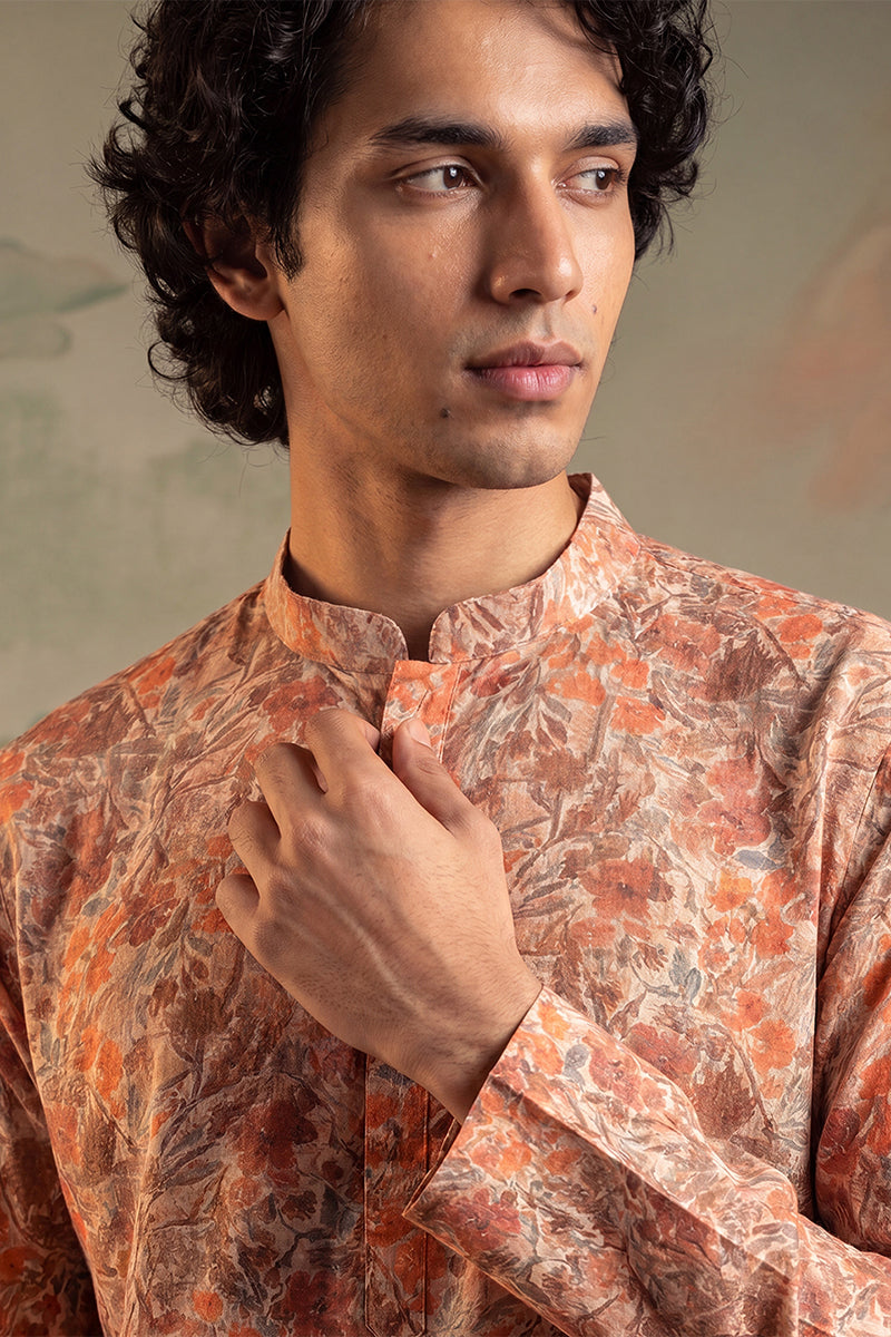 Multi Viscose Rayon Embroidered Calf Length Straight Regular Kurta MKU1759