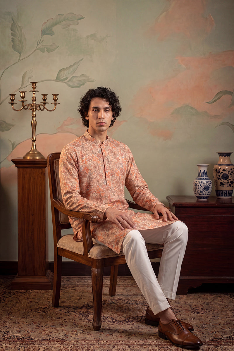 Multi Viscose Rayon Embroidered Calf Length Straight Regular Kurta MKU1759