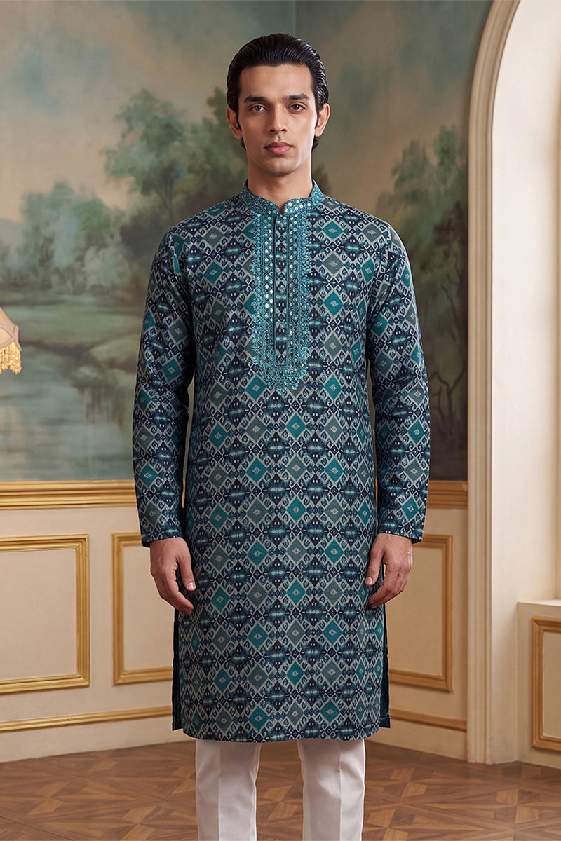 Silk Blend Kurta sets kset1893 | DesiQlo