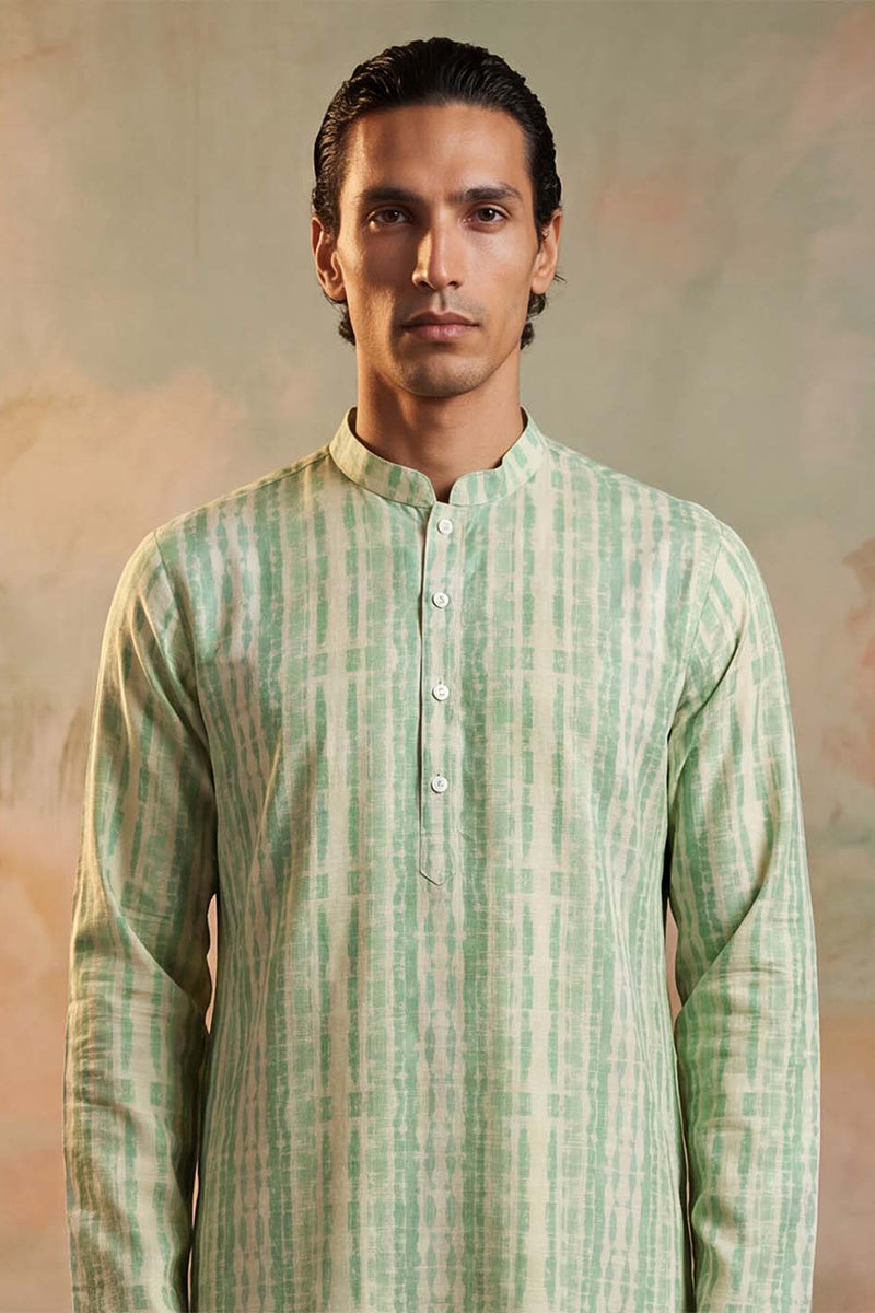 Multi Silk Blend Abstract Printed Kurta MKU2251