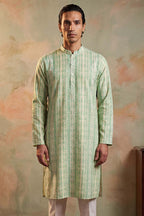 Multi Silk Blend Abstract Printed Kurta MKU2251