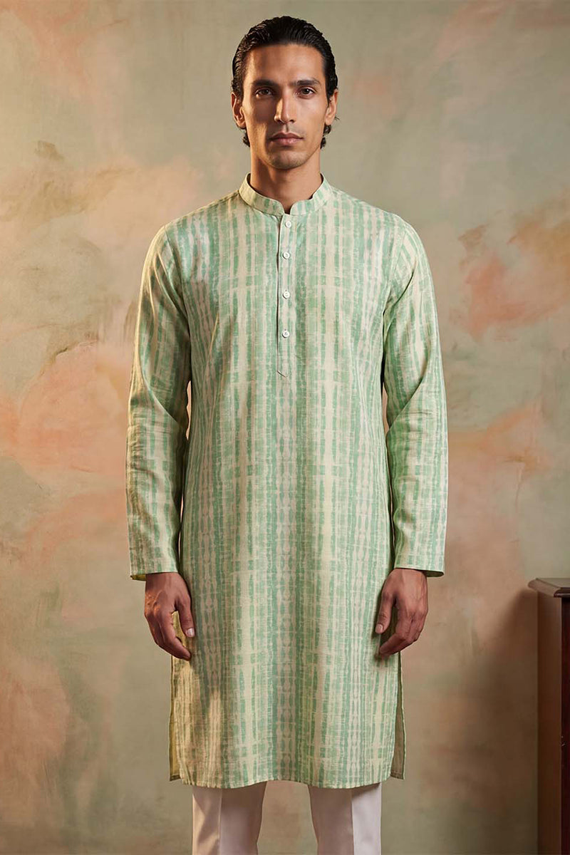 Multi Silk Blend Abstract Printed Kurta MKU2251