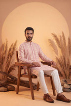 Multi Silk Blend Abstract Printed Kurta MKU2257