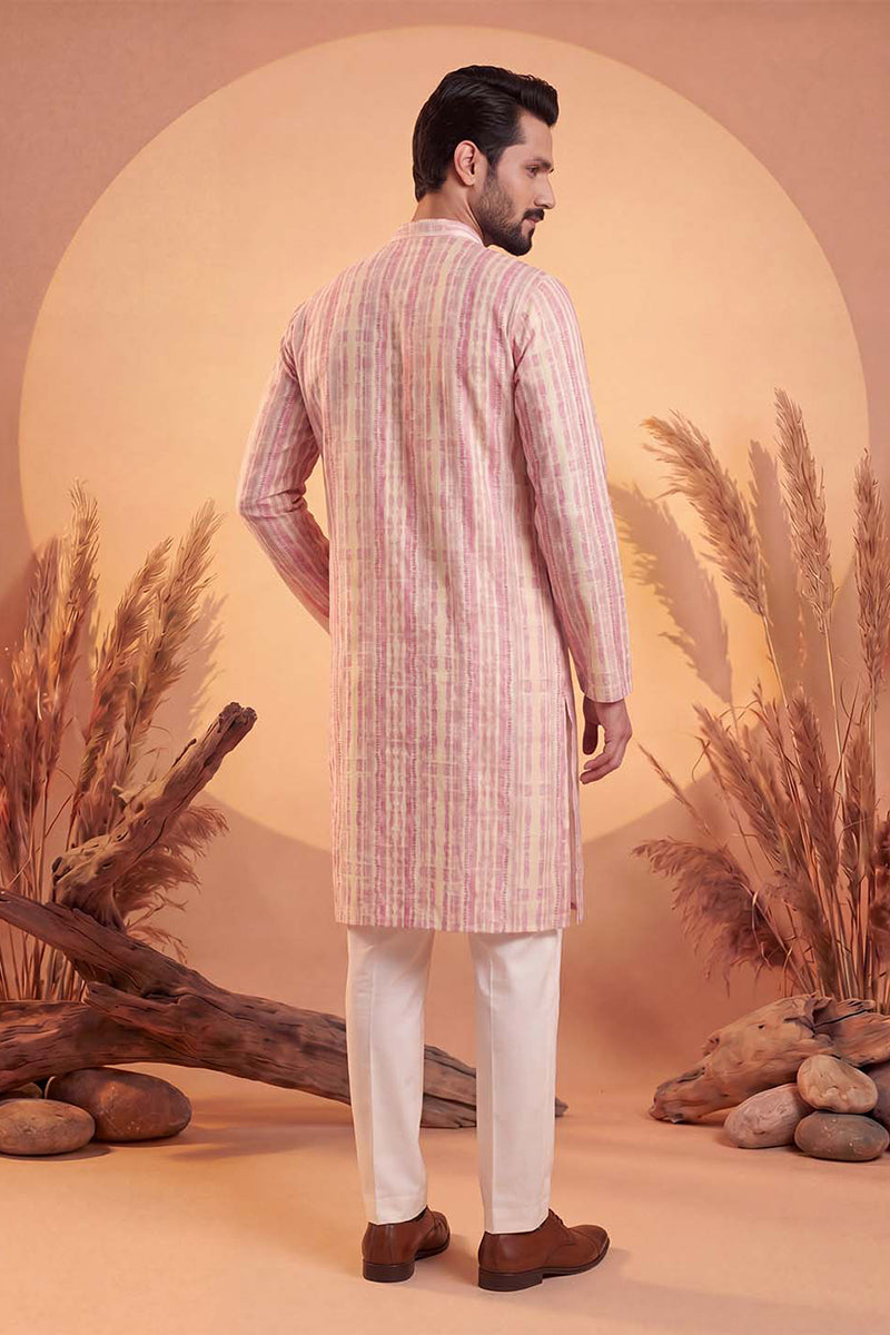 Multi Silk Blend Abstract Printed Kurta MKU2257