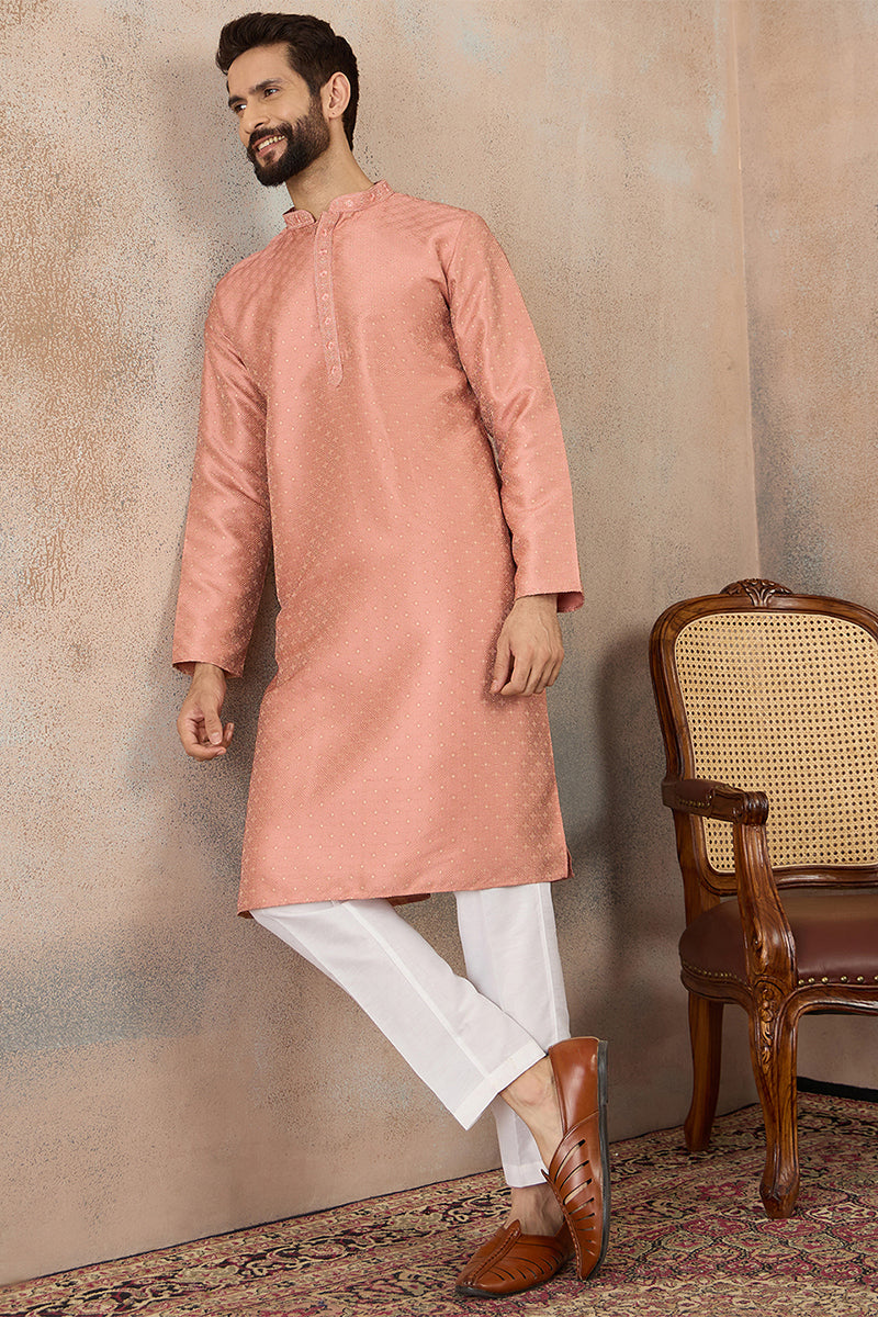 Silk Blend Kurta sets for Men | DesiQlo India