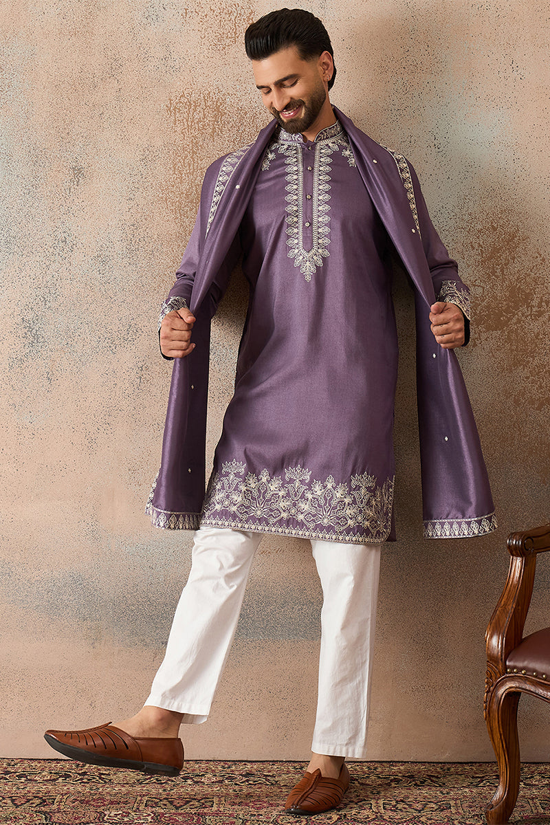 Silk Blend Kurta sets mkpd1009 | DesiQlo