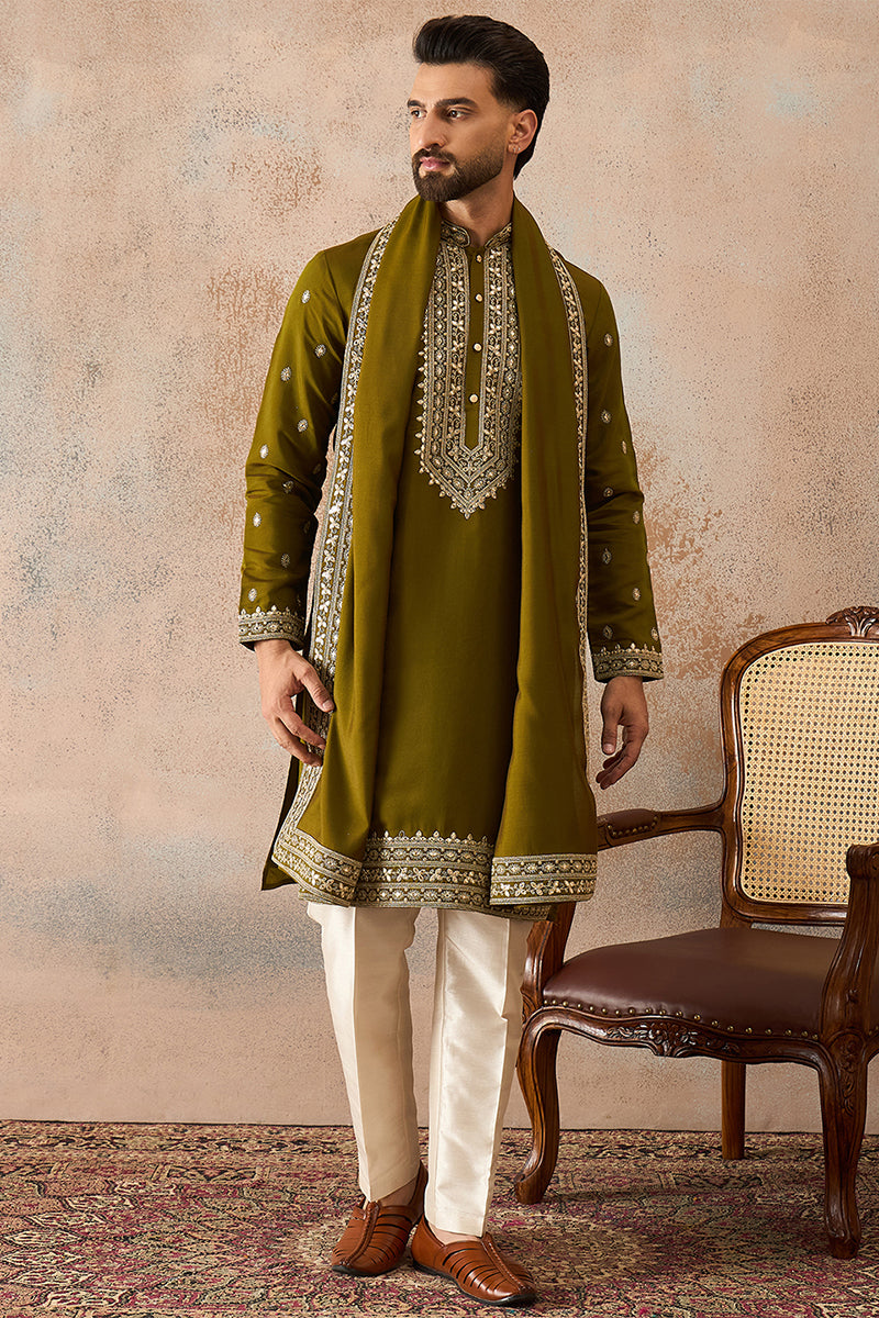 Silk Blend Kurta sets mkpd1031 | DesiQlo