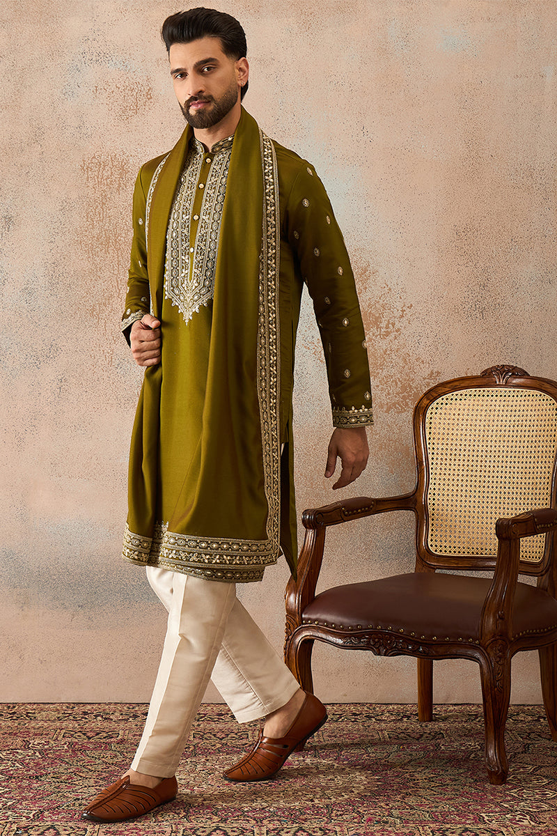 Silk Blend Kurta sets mkpd1031 | DesiQlo