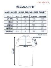 Cotton Modi Kurta for Men - Multicolor | HKSRLIGRN3