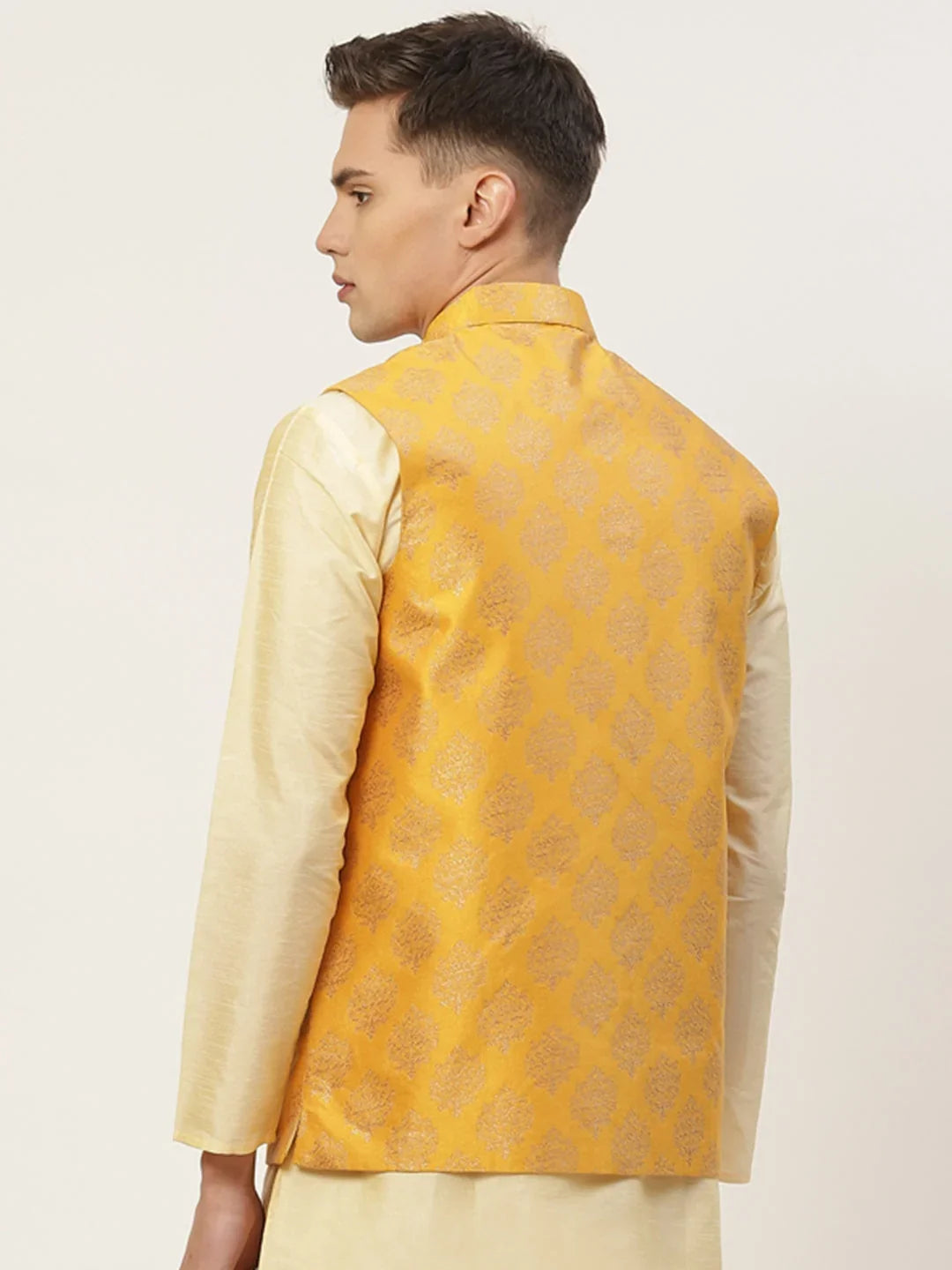 Yellow Polyester Solid Indian Wear JOWC_4032Mustard | DesiQlo