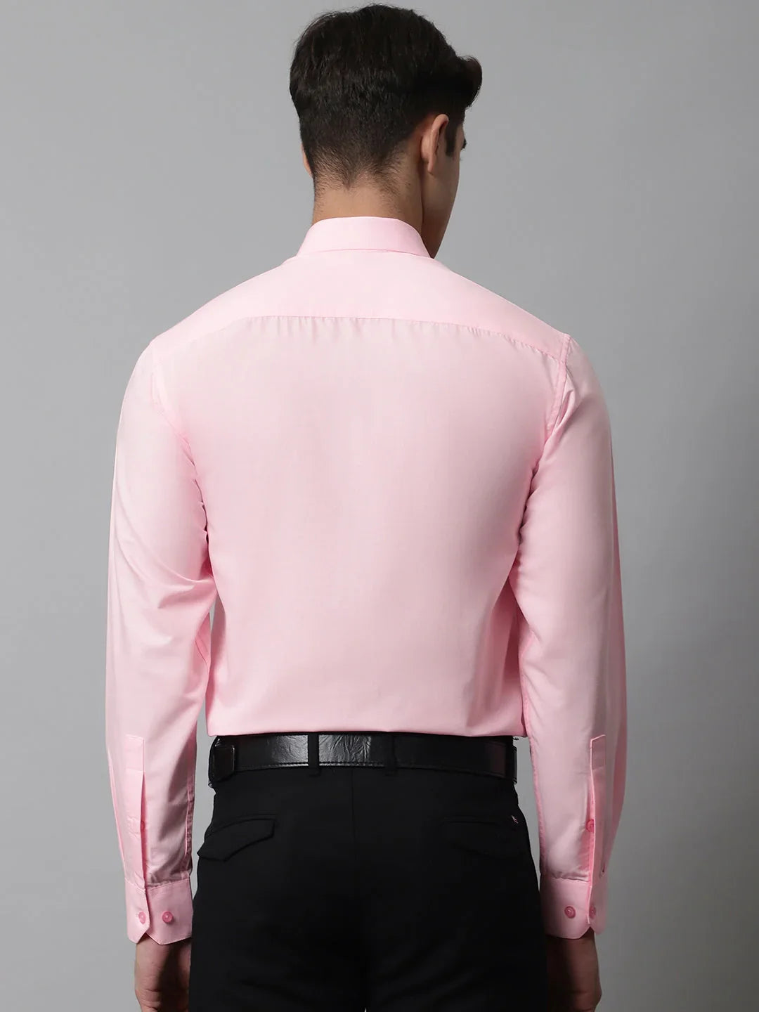 Pink Cotton Solid Shirts SF_361Light-Pink | DesiQlo