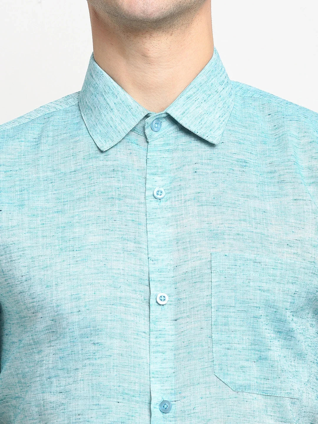 Green Cotton Solid Shirts SF_783Green | DesiQlo