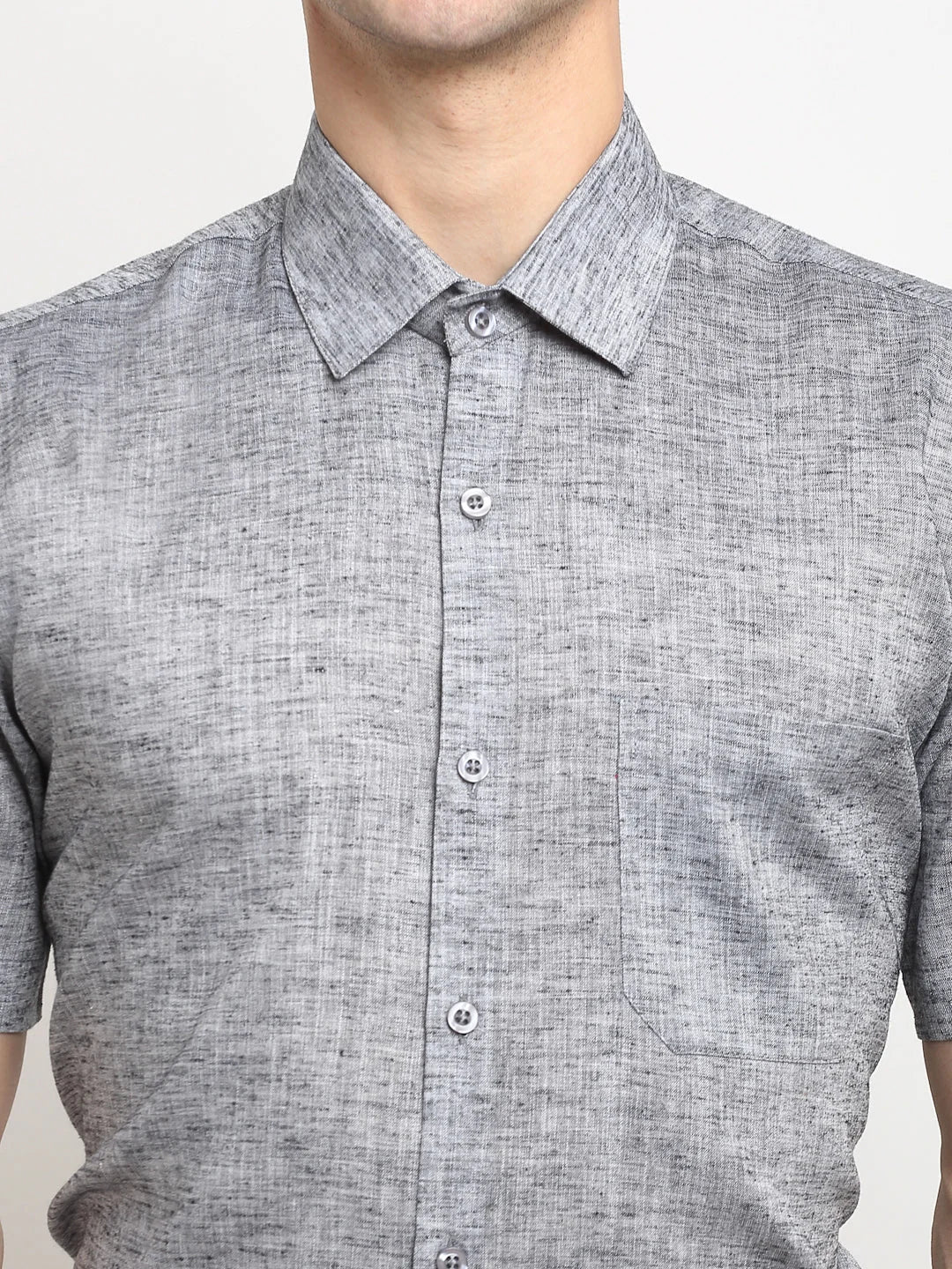 Grey Cotton Solid Shirts SF_783Grey | DesiQlo