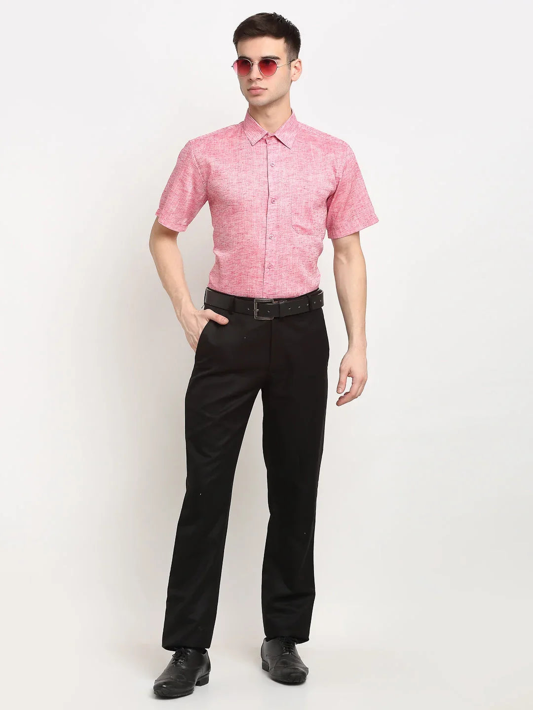 Red Cotton Solid Shirts SF_783Red | DesiQlo