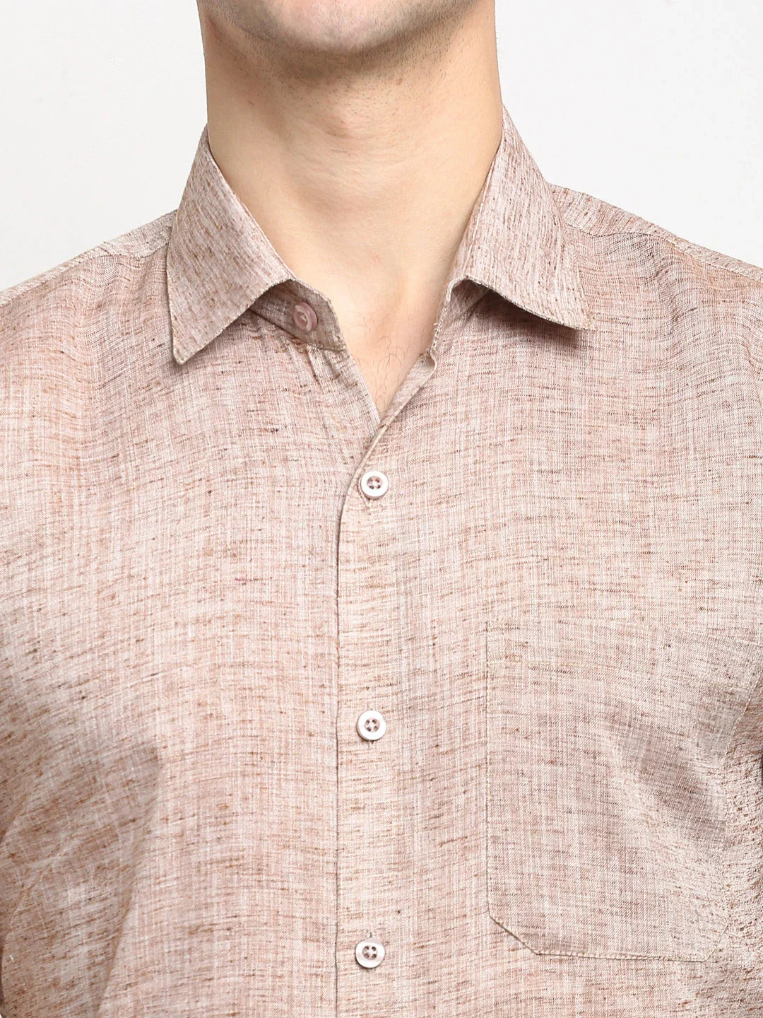 Orange Cotton Solid Shirts SF_783Rust | DesiQlo