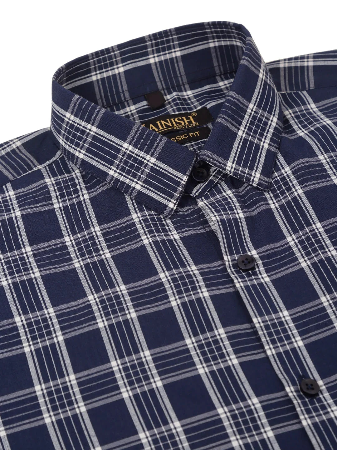 Blue Cotton Solid Shirts SF_808Blue | DesiQlo
