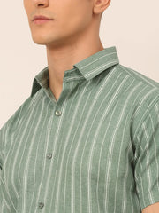 Men's Cool Cotton Striped Formal Shirts-SF-822