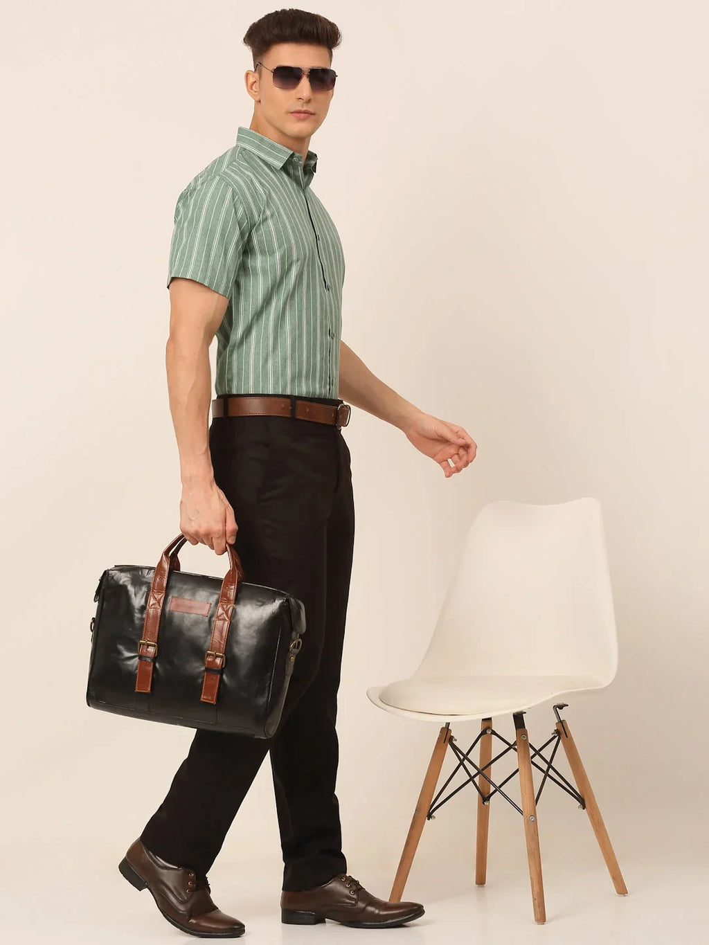 Men's Cool Cotton Striped Formal Shirts-SF-822