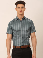 Men's Cotton Best Striped Formal Shirts-SF-822
