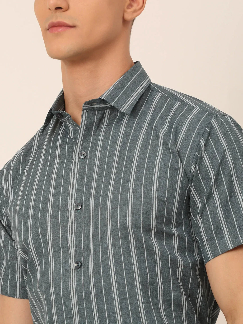 Men's Cotton Best Striped Formal Shirts-SF-822