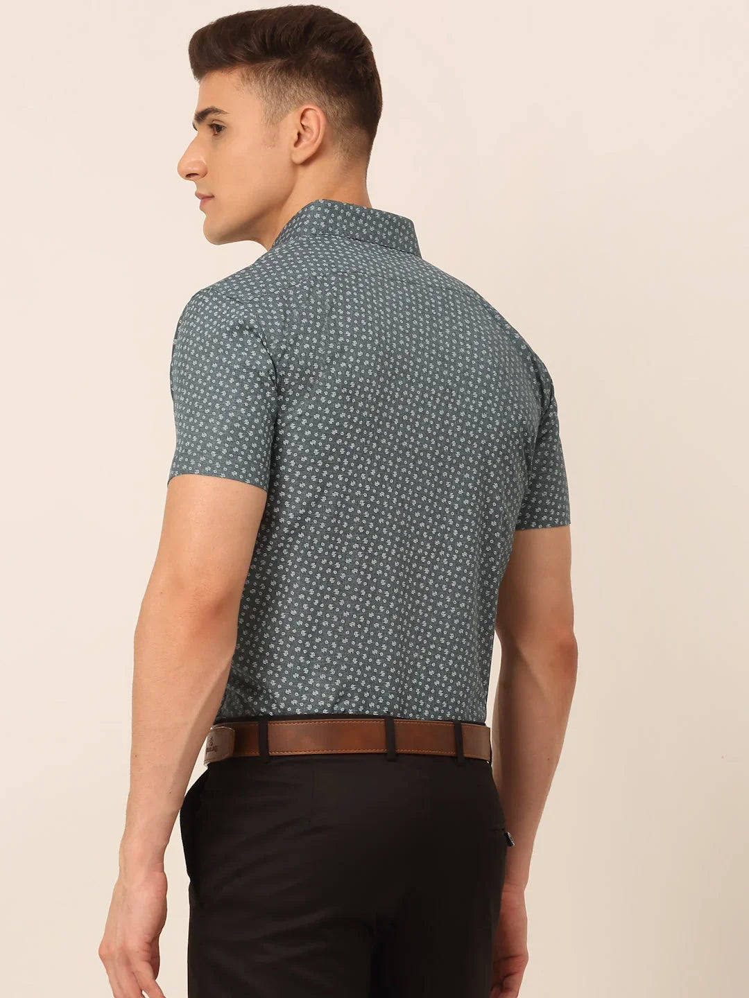 Grey Cotton Solid Shirts SF_823Grey | DesiQlo