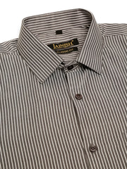 Men White Classic Striped Formal Shirt-SF-824