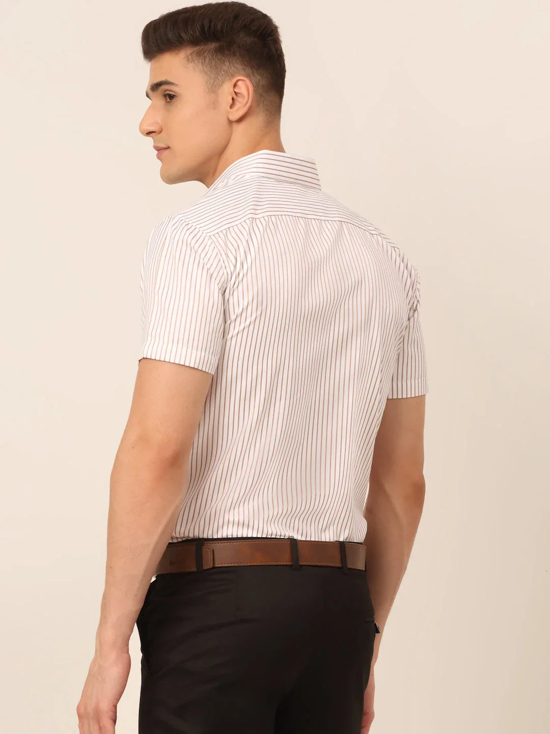White Cotton Solid Shirts for Men | DesiQlo India
