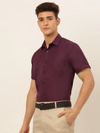 Indian Needle Men Cotton Solid Formal Shirt's-SF-833