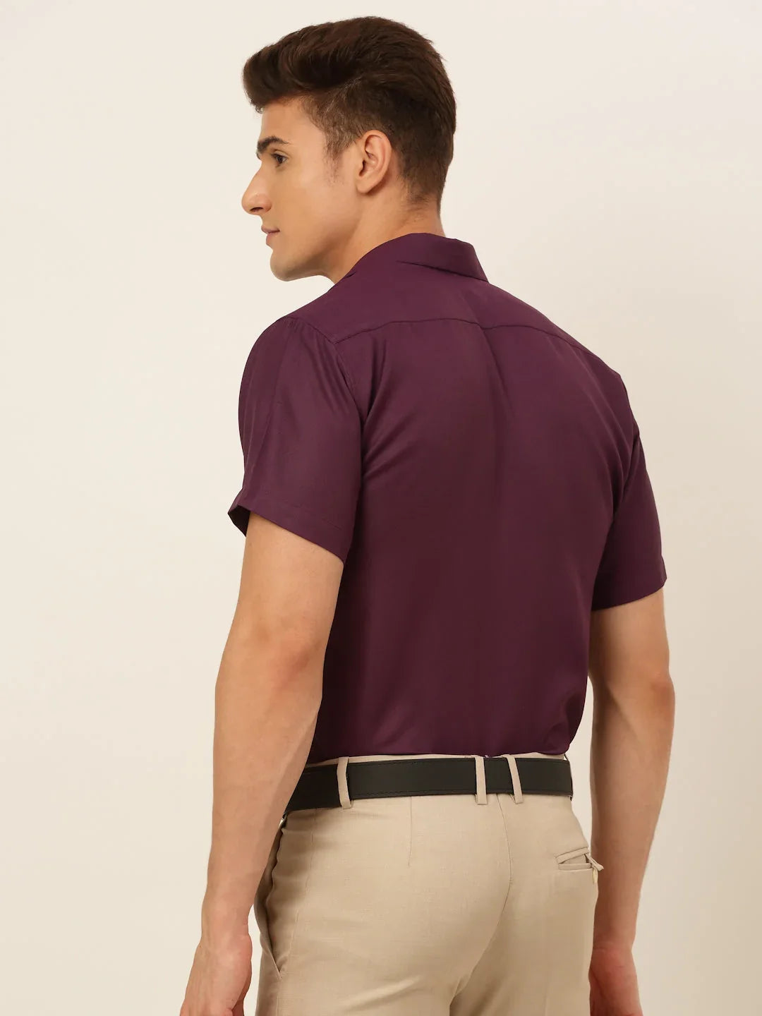Indian Needle Men Cotton Solid Formal Shirt's-SF-833