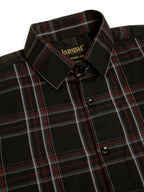 Indian Needle Men's Cotton Checked Formal Shirts-SF-834