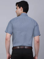 Indian Needle Men's Cotton Half Sleeve Printed Formal Shirts-SF-841