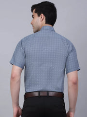 Indian Needle Men's Cotton Half Sleeve Printed Formal Shirts-SF-841