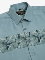 Indian Needle Men's Cotton Lycra Printed Formal Shirts-SF-843