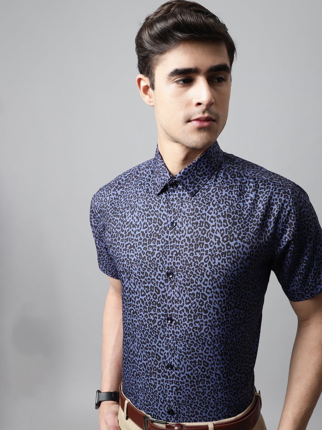 Navy-Blue Shirts for Men | DesiQlo India