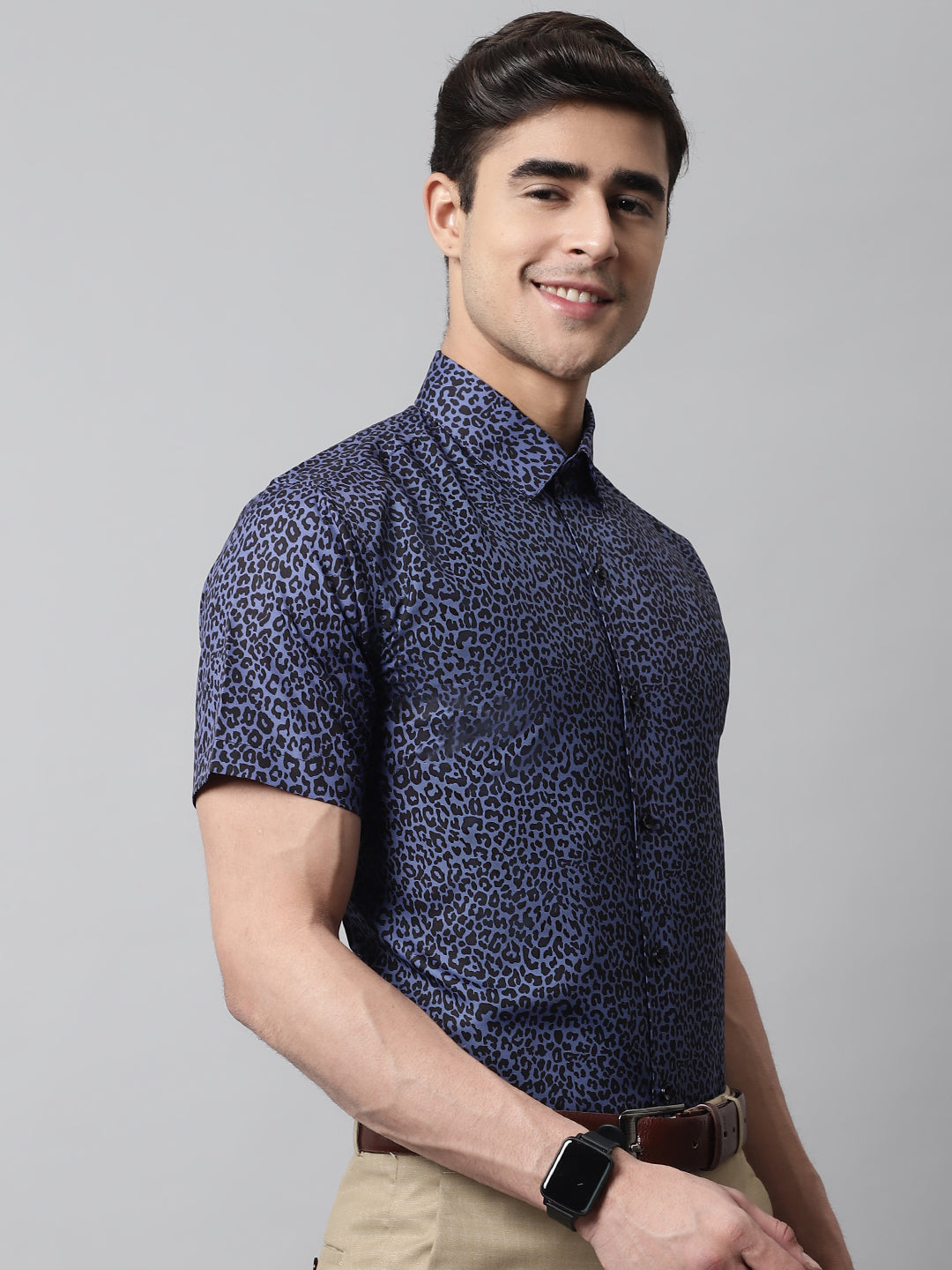 Navy-Blue Shirts for Men | DesiQlo India