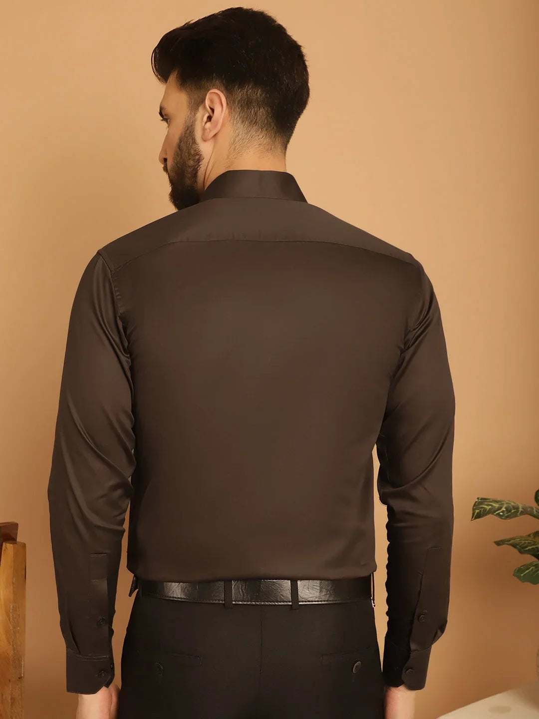 Men's Cotton Solid Formal Shirt-SF-883