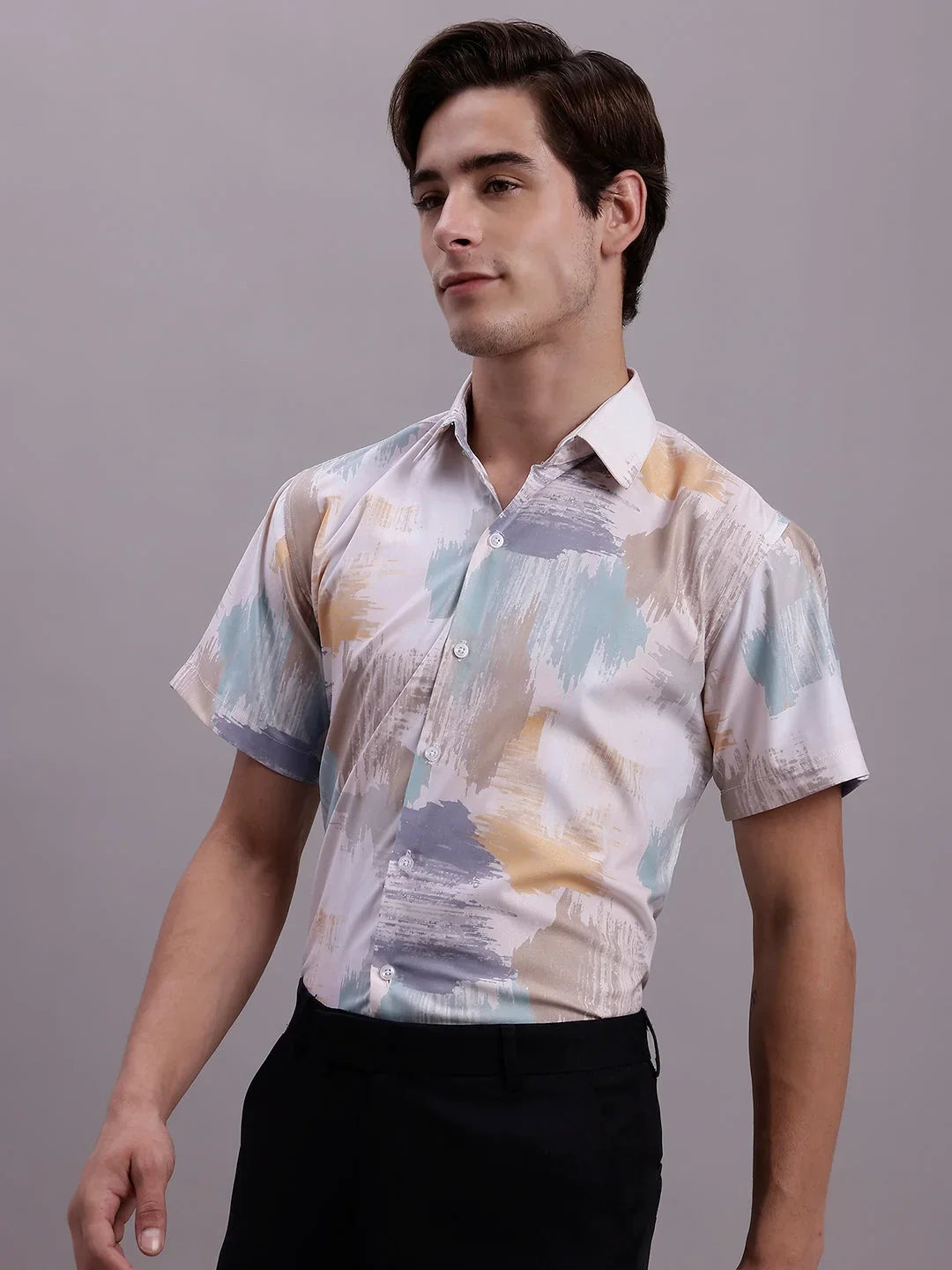 Multi Cotton Solid Shirts SF_885Multi | DesiQlo