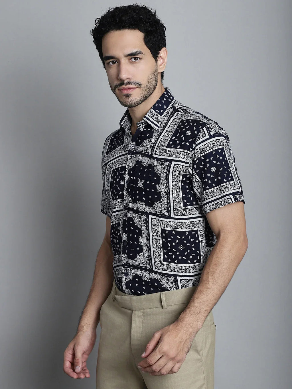 Men Paisley Printed Formal Shirts