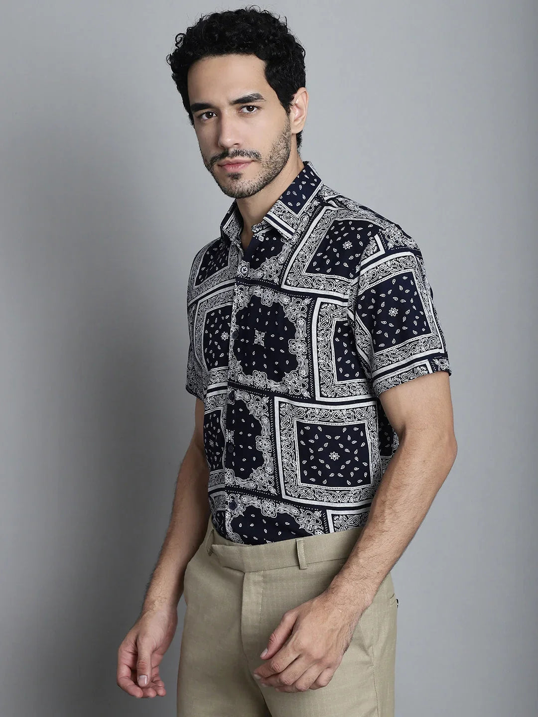 Men Paisley Printed Formal Shirts
