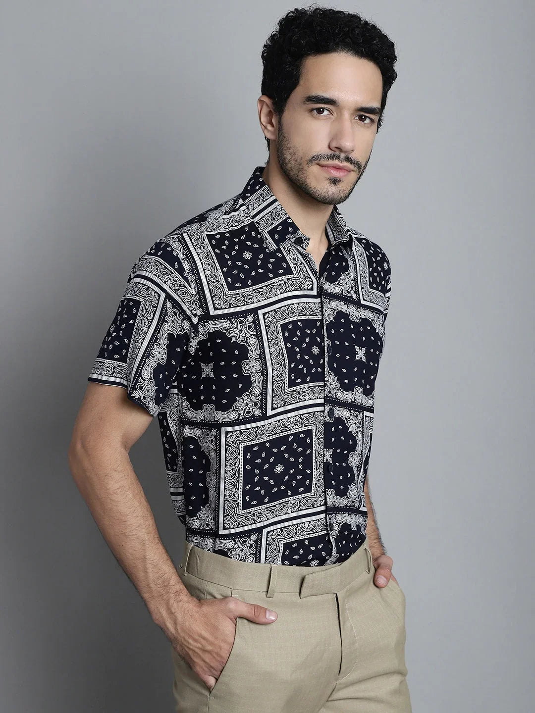 Men Paisley Printed Formal Shirts