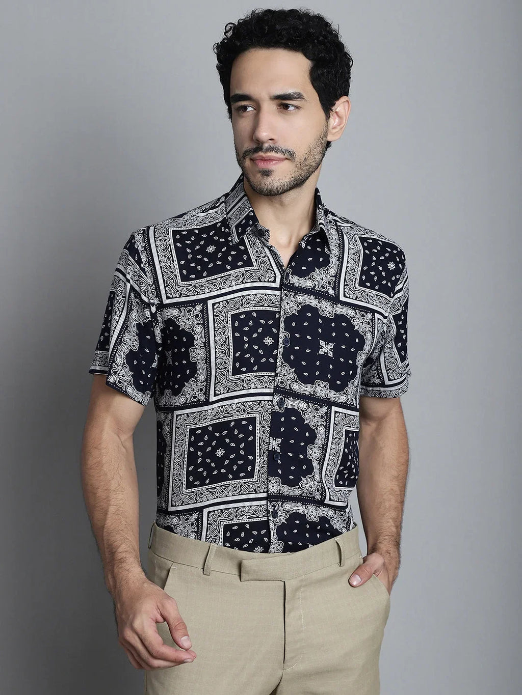 Men Paisley Printed Formal Shirts