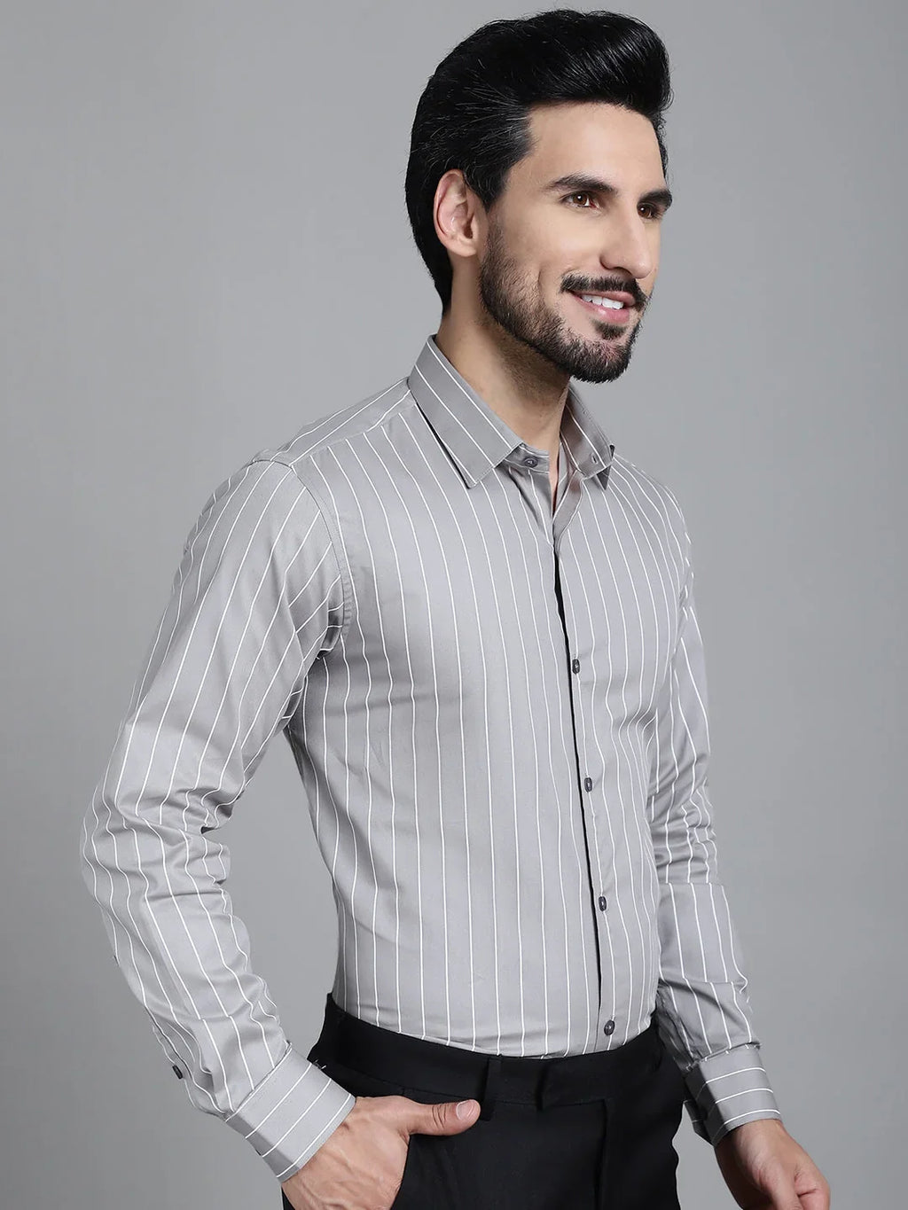 Striped Formal Shirt-SF-907