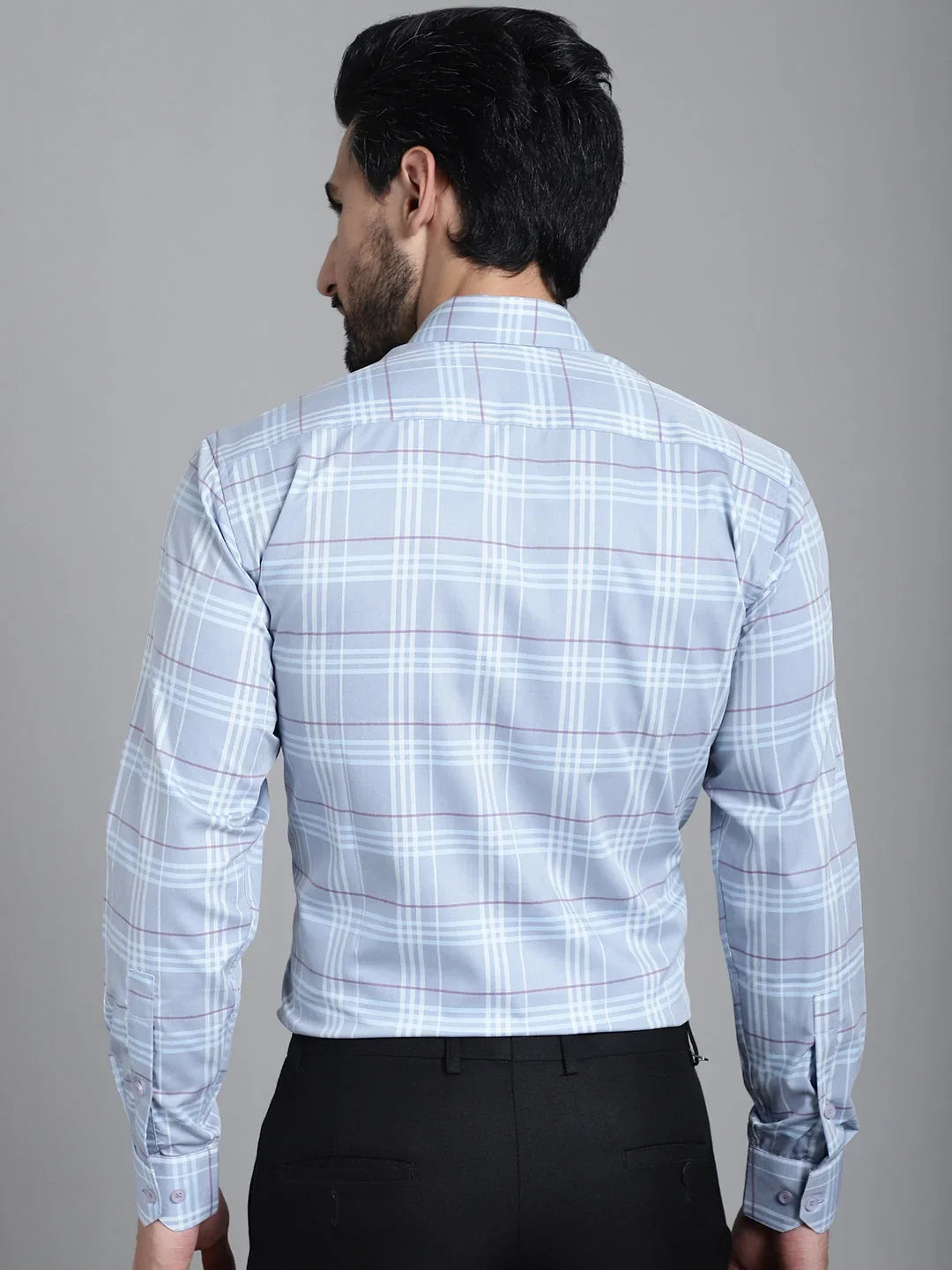 Blue Cotton Solid Shirts SF_910Blue | DesiQlo