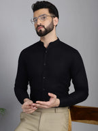 Cotton Solid Formal Shirt for Mens-SF-927Black