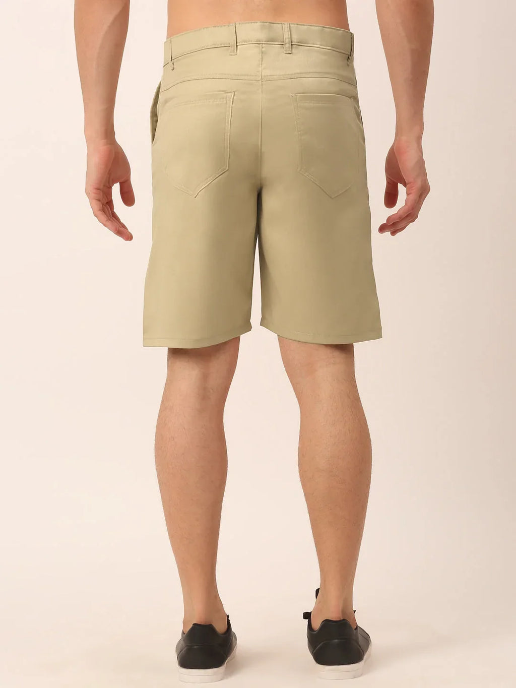 Indian Needle Men's Casual Cotton Solid- Shorts